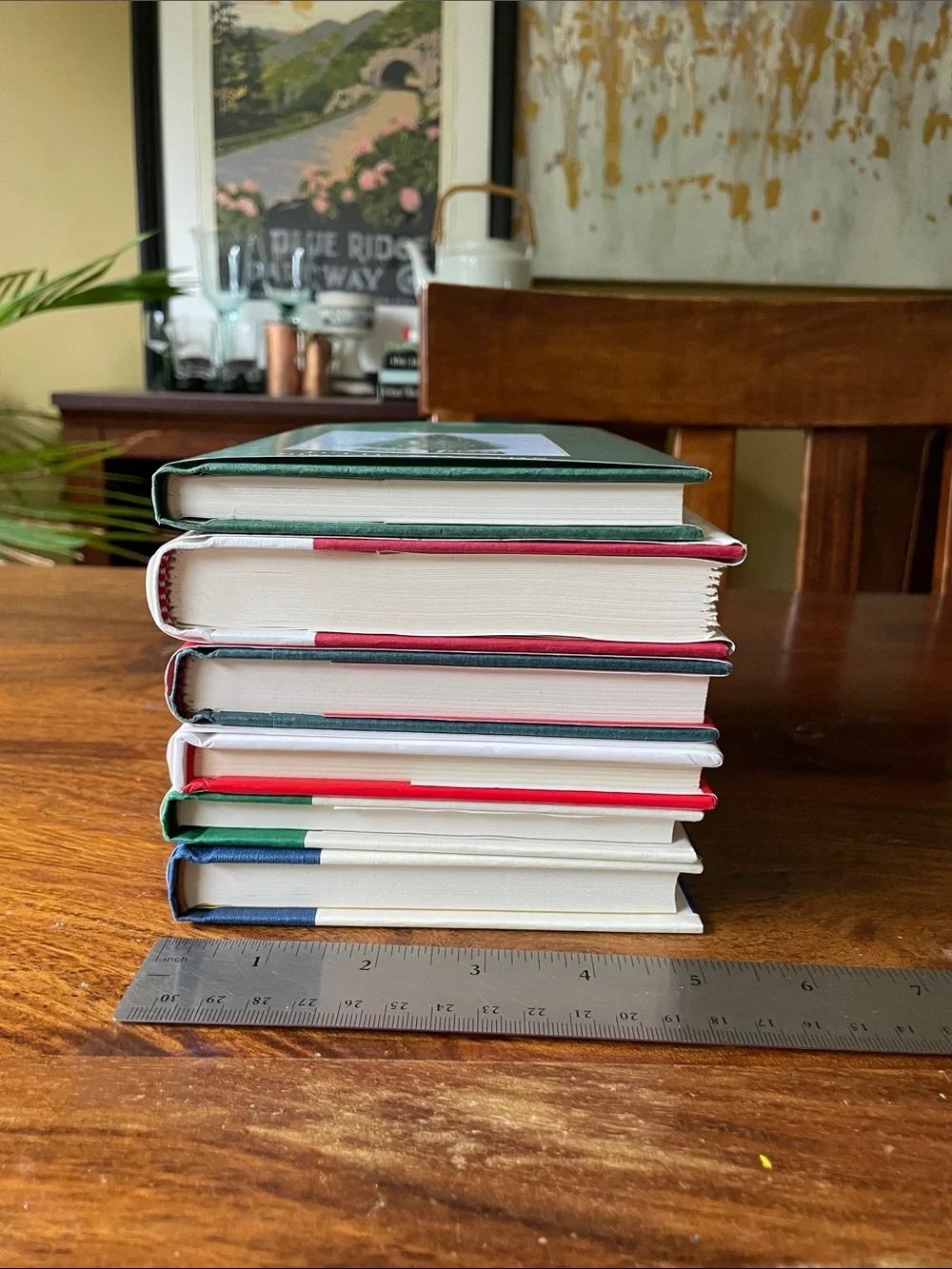 6 Holiday Christmas Hardcover Book Bundle Lot Red, Green, White Covers - Picture 4 of 13